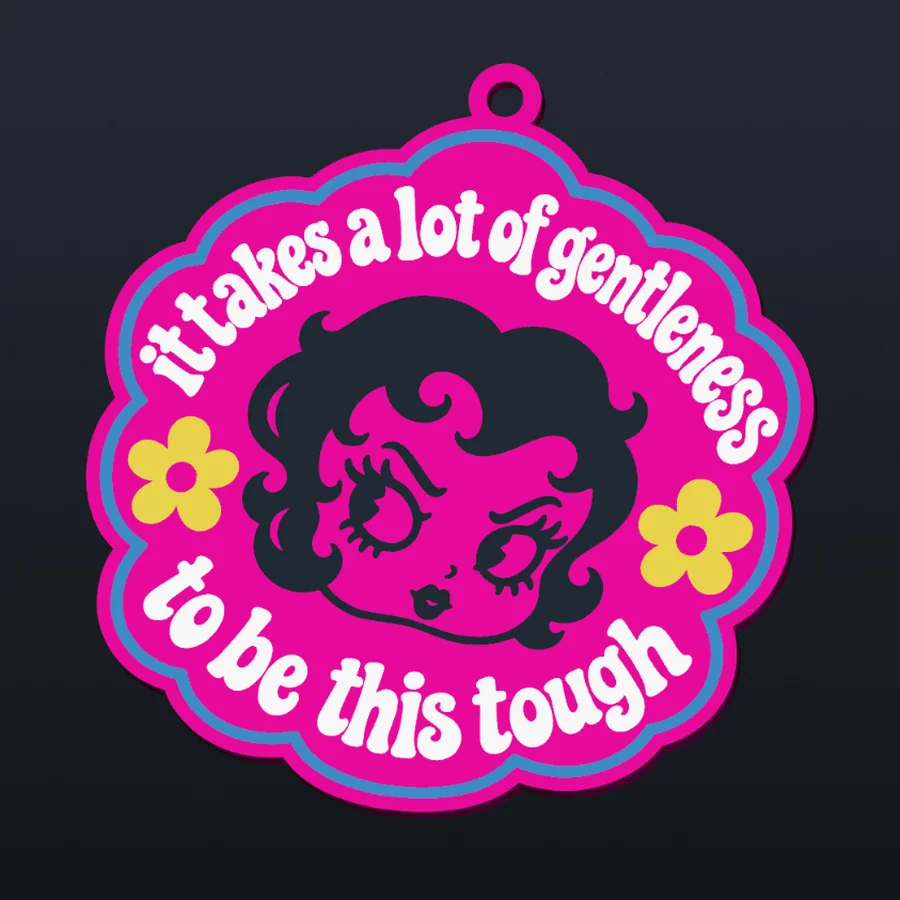 Detailed multicolor SVG keychain model created with Sign & Keychain Maker